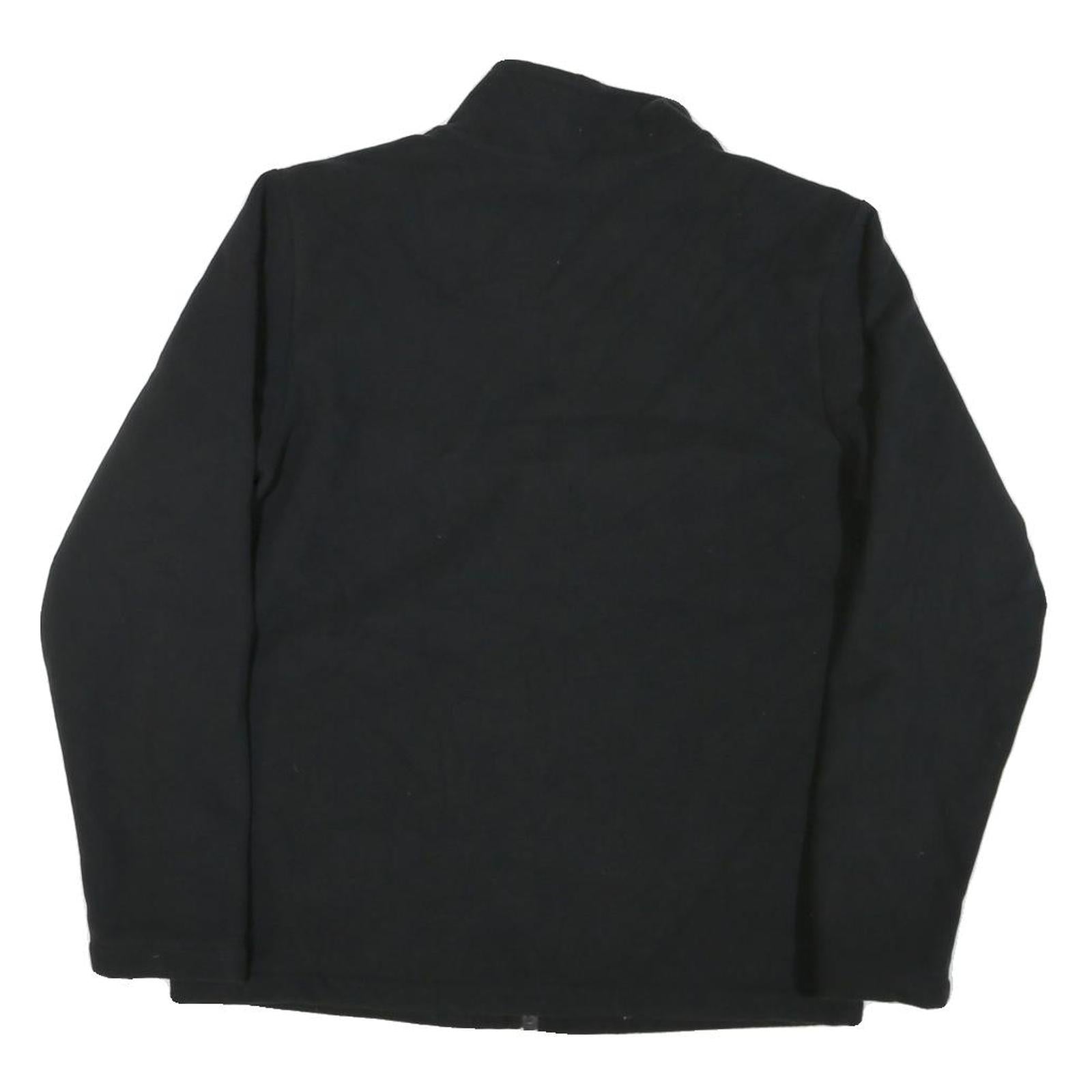 THE NORTH FACE Womens Black Polyester Blend Jacket XL Zip Plain Outdoor Casual