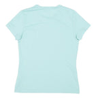 ODLO Womens Blue Run Graphic T-Shirt XS Short Sleeve Crew Neck Activewear
