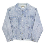 OXYGEN Mens Blue Denim Jacket M Cotton Button Closure Classic Fit Casual