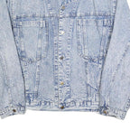 OXYGEN Mens Blue Denim Jacket M Cotton Button Closure Classic Fit Casual