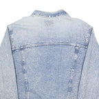 OXYGEN Mens Blue Denim Jacket M Cotton Button Closure Classic Fit Casual