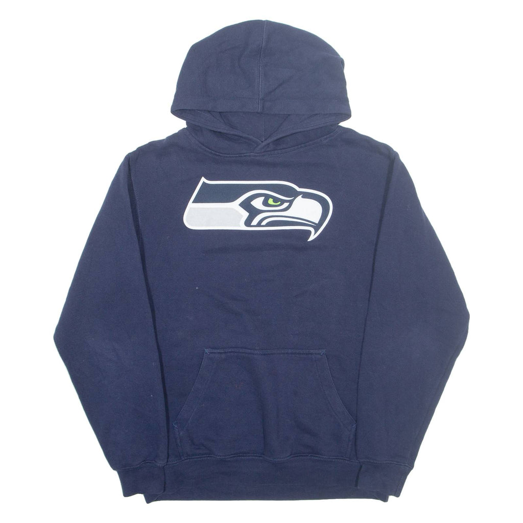 NFL Seattle Seahawks Mens Blue Hoodie USA S