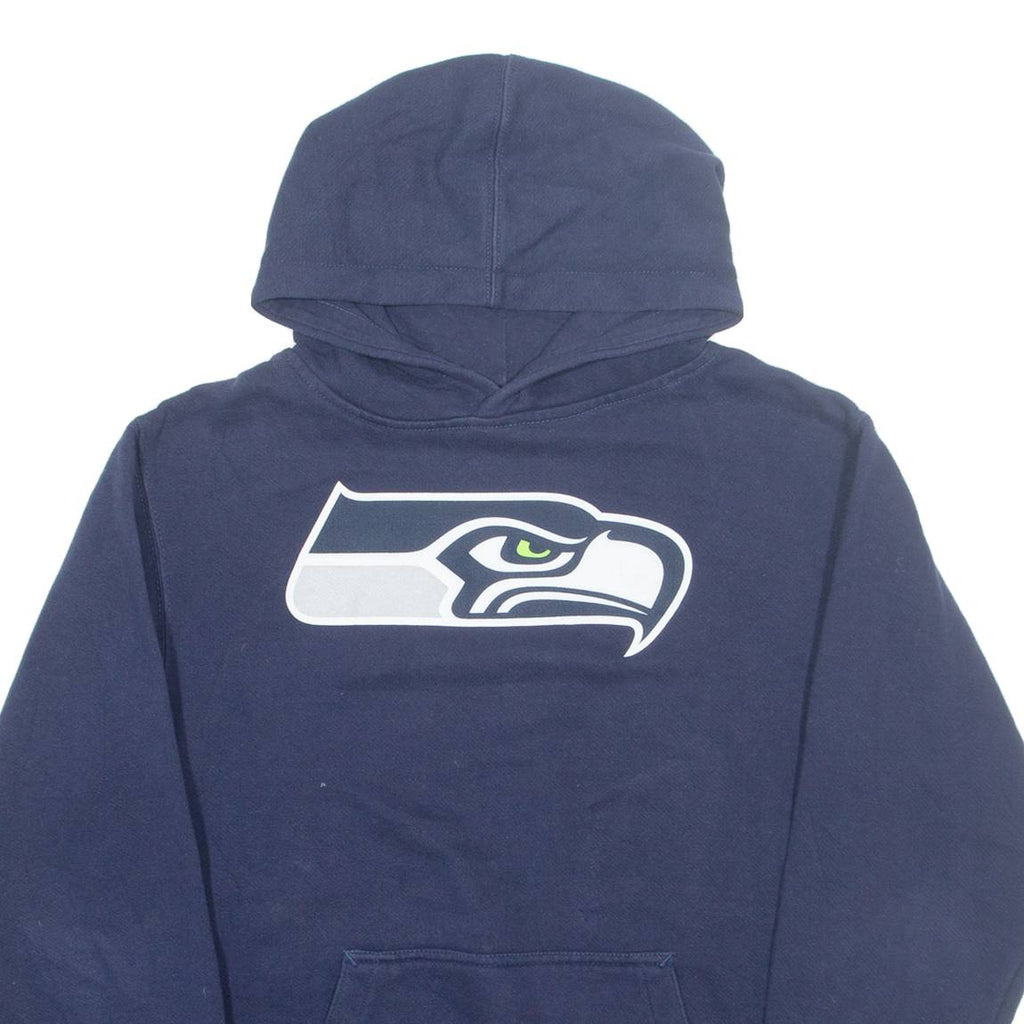 NFL Seattle Seahawks Mens Blue Hoodie USA S