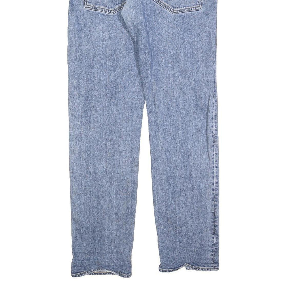 CARHARTT Mens Slim Blue Denim Jeans Button W33 L32 Classic Fit