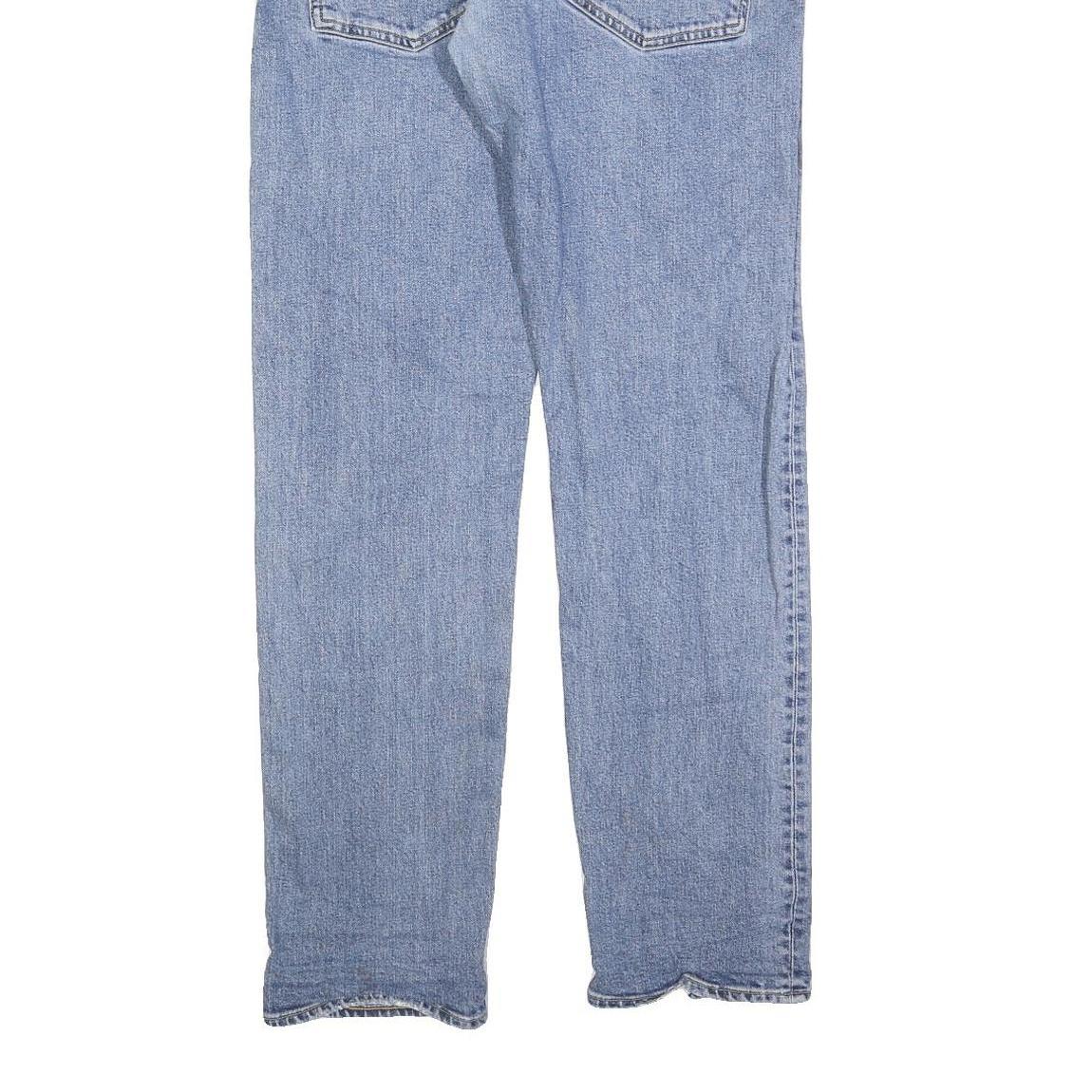 CARHARTT Mens Slim Blue Denim Jeans Button W33 L32 Classic Fit