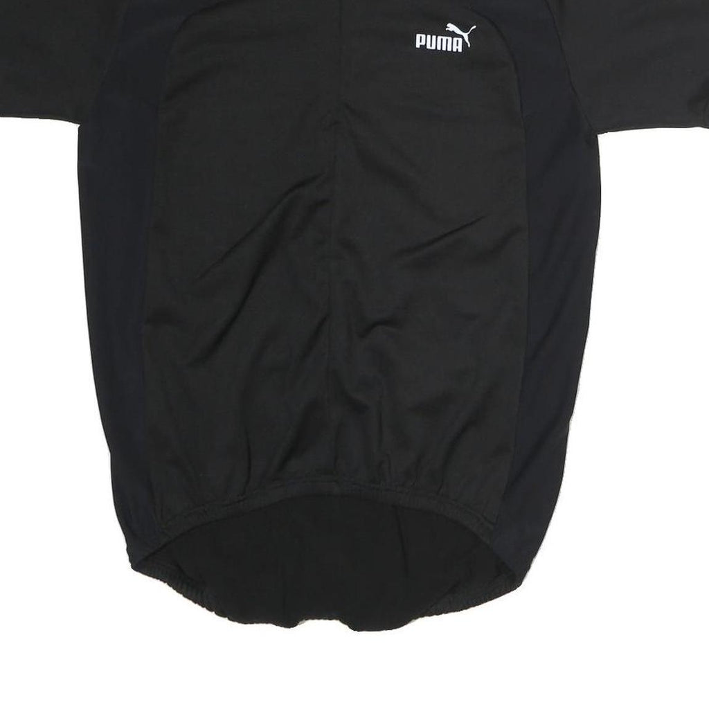 PUMA Mens Black & Dark Grey Graphic T-Shirt S Short Sleeve Crew Neck Sports