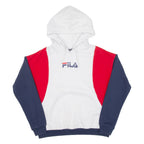 FILA Mens White Hoodie S