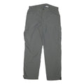 Mens Grey Polyester Blend Regular Fit Cargo Trousers W32 L29 Workwear Utility