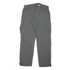 Mens Grey Polyester Blend Regular Fit Cargo Trousers W32 L29 Workwear Utility