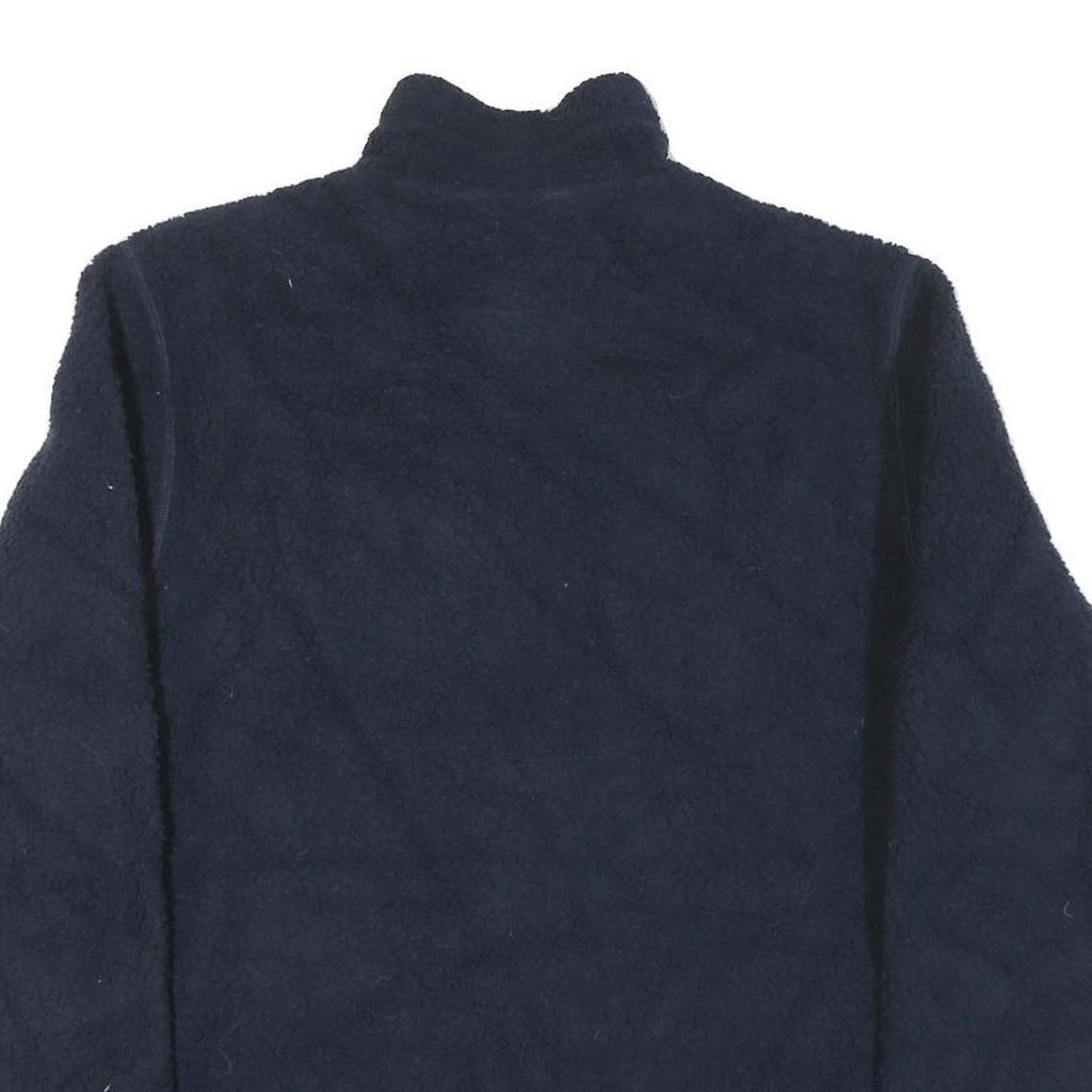 HELLY HANSEN Mens Navy Blue Zip Jacket L Cotton Blend Contrast Pockets