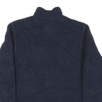 HELLY HANSEN Mens Navy Blue Zip Jacket L Cotton Blend Contrast Pockets