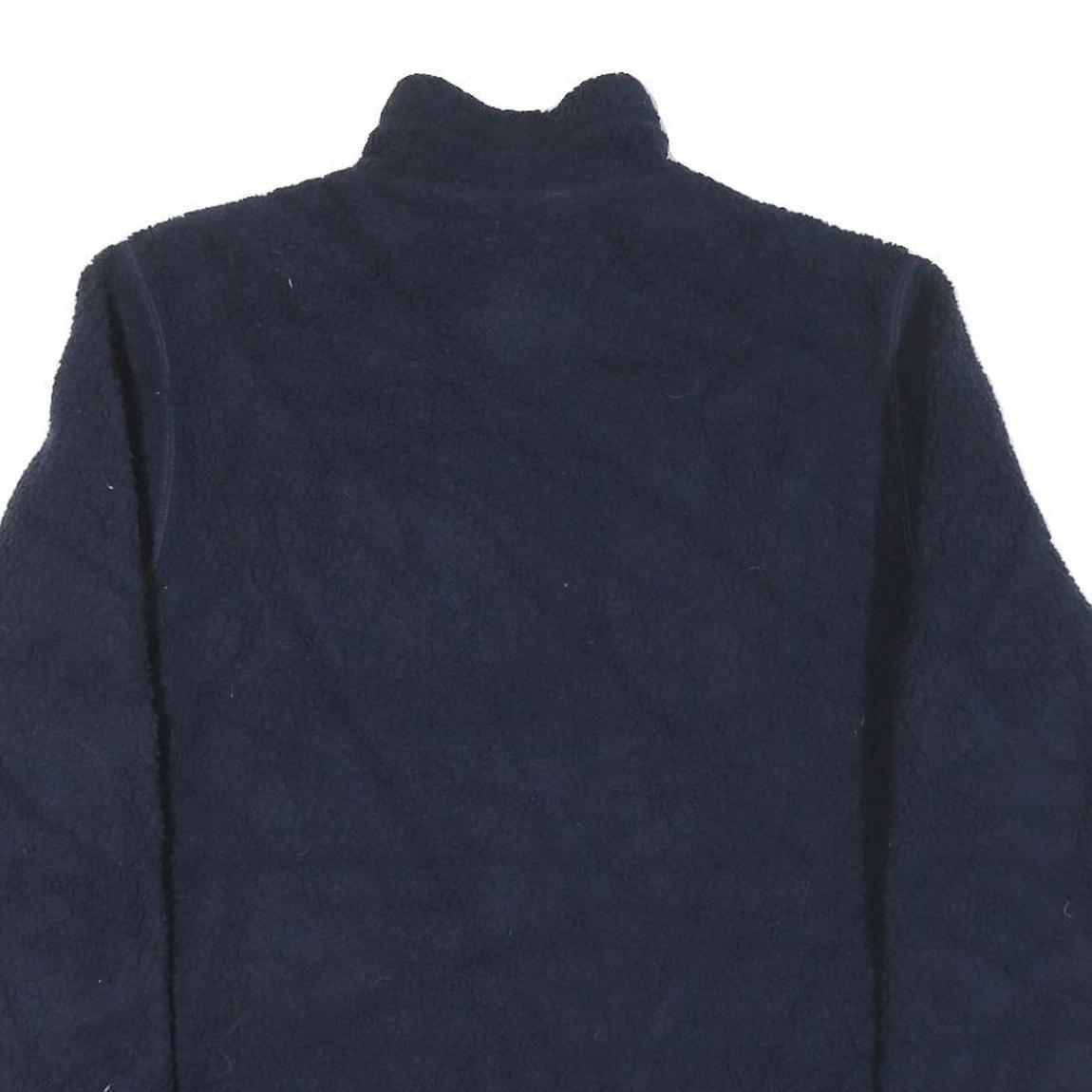 HELLY HANSEN Mens Navy Blue Zip Jacket L Cotton Blend Contrast Pockets