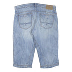 S.OLIVER Mens Shorts Blue Denim L W38 Casual Cotton Blend Regular Fit Zip Pocket