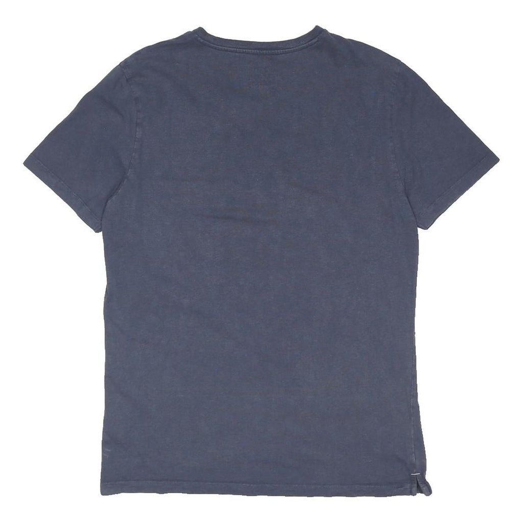 FAT FACE Mens Blue Graphic T-Shirt M Short Sleeve Crew Neck Cotton Blend Casual