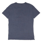 FAT FACE Mens Blue Graphic T-Shirt M Short Sleeve Crew Neck Cotton Blend Casual