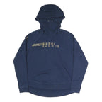 UNDER ARMOUR Womens Navy Blue Cotton Blend Hoodie XL Camo Logo Pullover