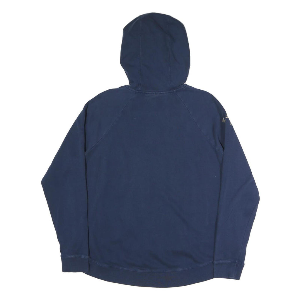 UNDER ARMOUR Womens Navy Blue Cotton Blend Hoodie XL Camo Logo Pullover