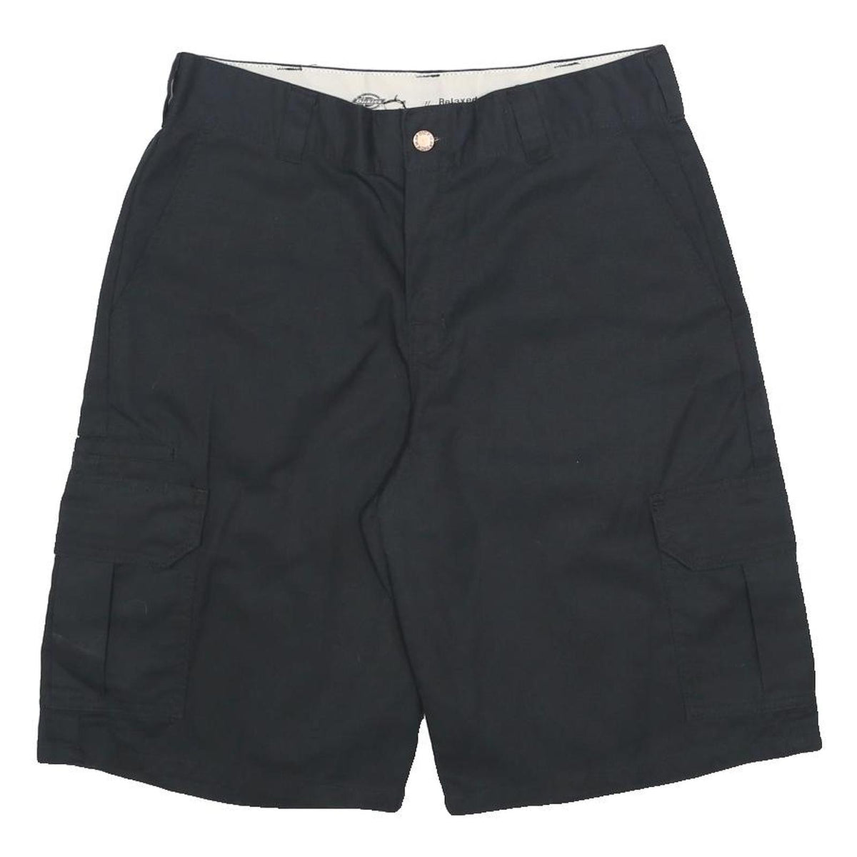 DICKIES Mens Black Cargo Shorts M W32 Workwear Durable Polyester Blend