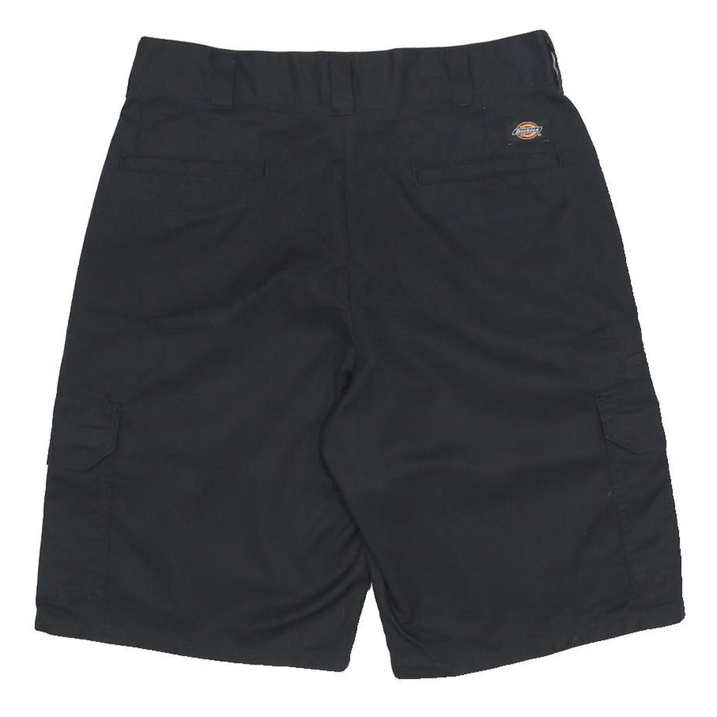 DICKIES Mens Black Cargo Shorts M W32 Workwear Durable Polyester Blend