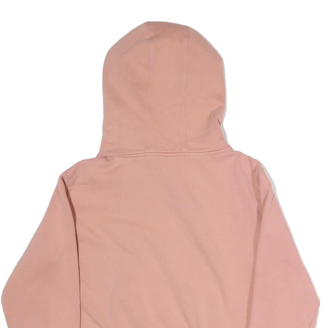 CHAMPION Womens Pink Hoodie M Vintage Logo Pullover Casual Sweat Top