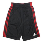 ADIDAS Mens Shorts Black & Red Sports Casual M W28 Polyester