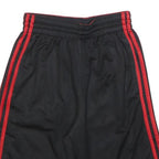 ADIDAS Mens Shorts Black & Red Sports Casual M W28 Polyester