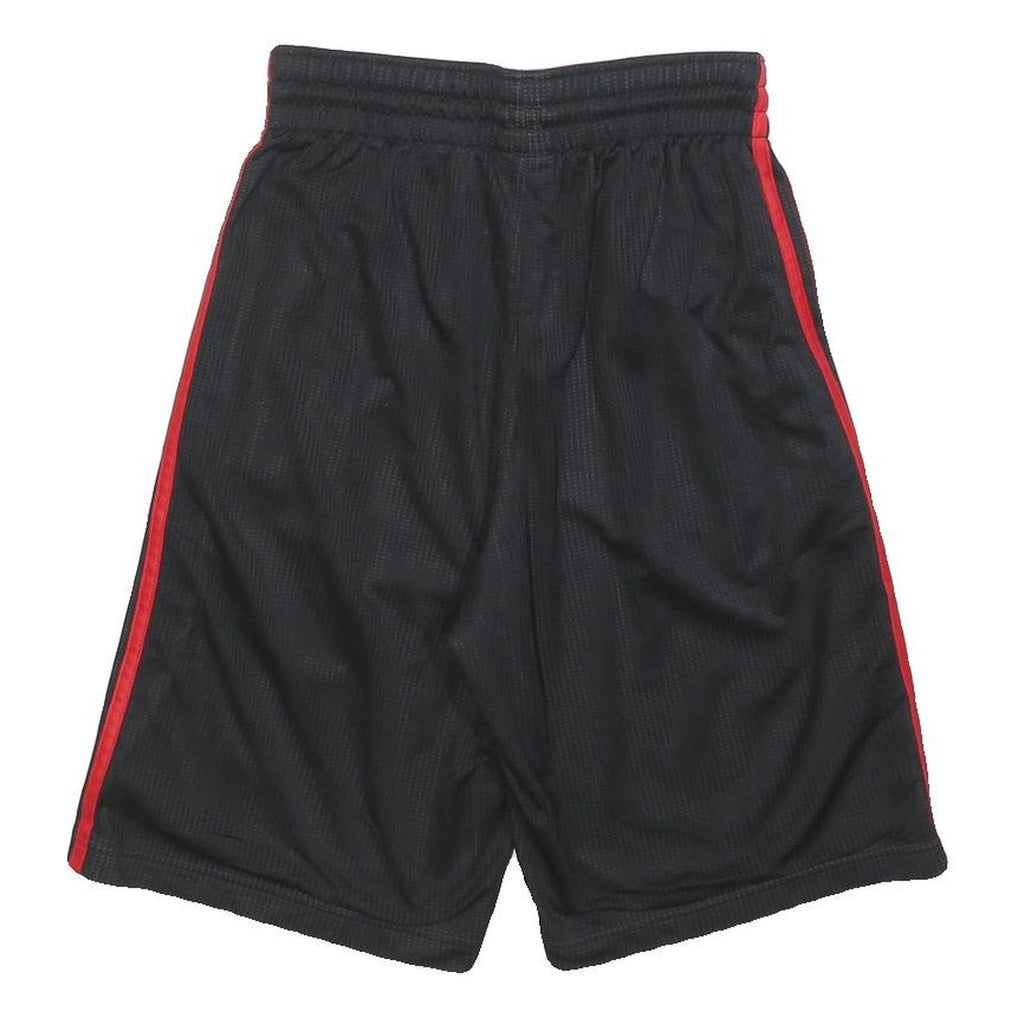 ADIDAS Mens Shorts Black & Red Sports Casual M W28 Polyester