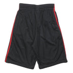 ADIDAS Mens Shorts Black & Red Sports Casual M W28 Polyester
