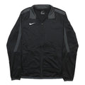 NIKE Mens Black & Grey Track Jacket S Polyester Sports Zip Closure Casual