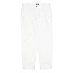 DOLCE & GABBANA Womens Cotton Blend White Slim Trousers W30 L29 Stylish Zip