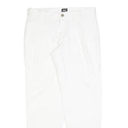 DOLCE & GABBANA Womens Cotton Blend White Slim Trousers W30 L29 Stylish Zip