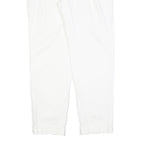 DOLCE & GABBANA Womens Cotton Blend White Slim Trousers W30 L29 Stylish Zip