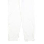 DOLCE & GABBANA Womens Cotton Blend White Slim Trousers W30 L29 Stylish Zip