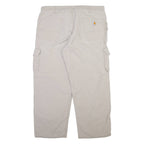 CARHARTT Carpenter Mens Trousers Grey Relaxed Straight W40 L30