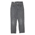 LEVI'S 501 Womens Jeans Grey Regular Straight Denim Medium W25 L26 Classic