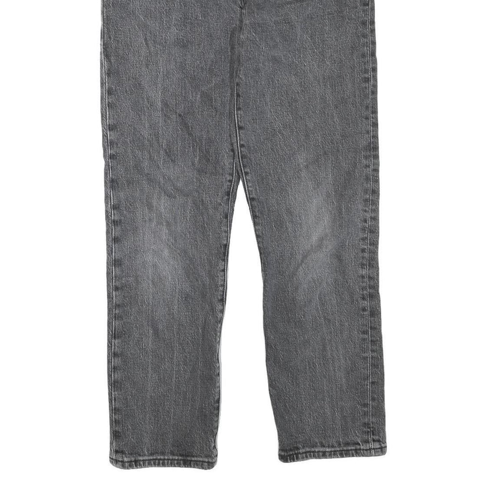 LEVI'S 501 Womens Jeans Grey Regular Straight Denim Medium W25 L26 Classic