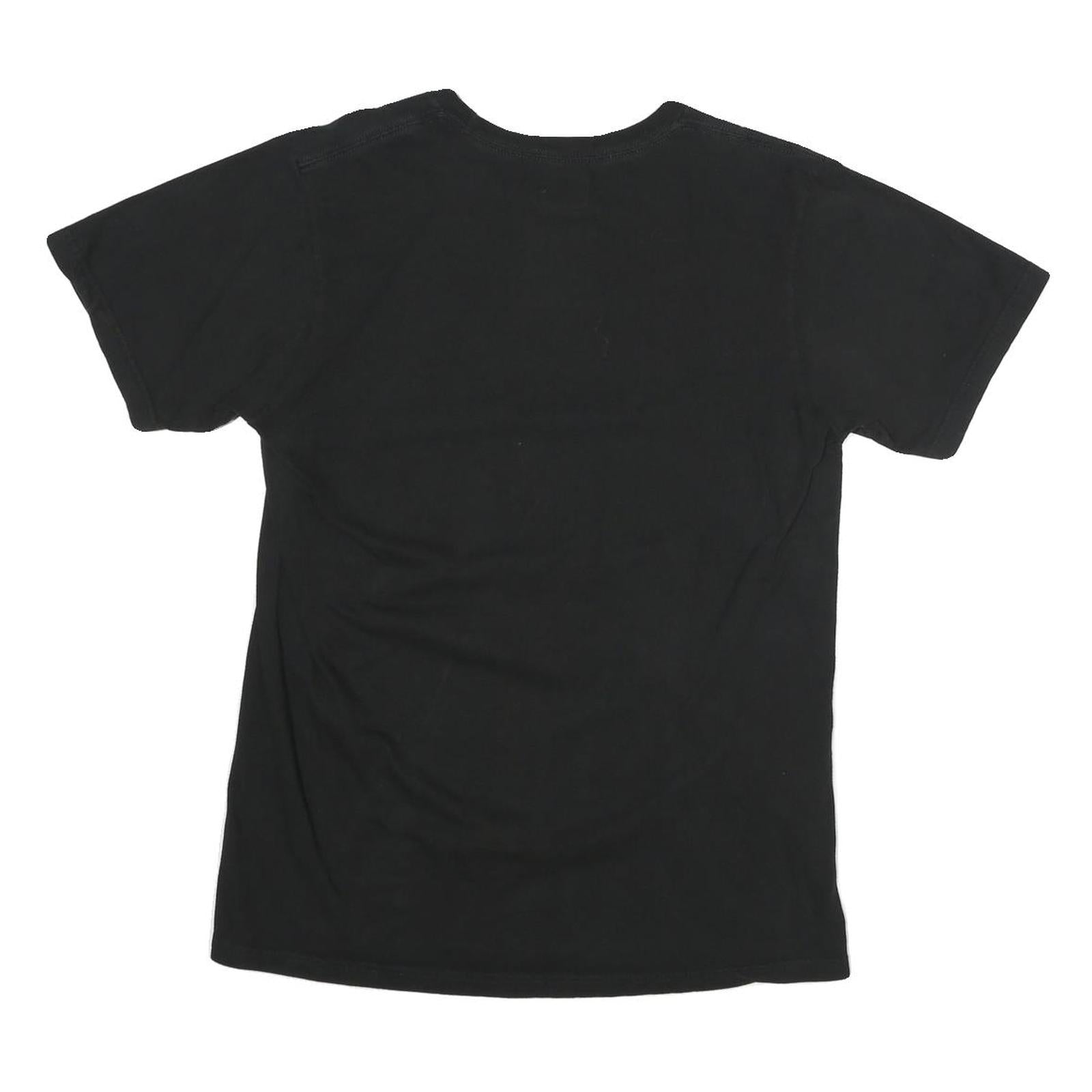 MAJESTIC Mens Black Colorado Rockies Graphic T-Shirt M Short Sleeve Crew Neck