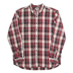 CARHARTT Mens Red Black & White Check Shirt XL Button-Down Collar Casual