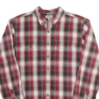CARHARTT Mens Red Black & White Check Shirt XL Button-Down Collar Casual