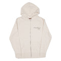 HARD ROCK CAFE Brussels Womens Beige Hoodie Full Zip S