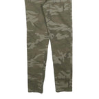 LEVI'S Womens Cotton Blend Green Camouflage Slim Skinny Trousers W26 L26