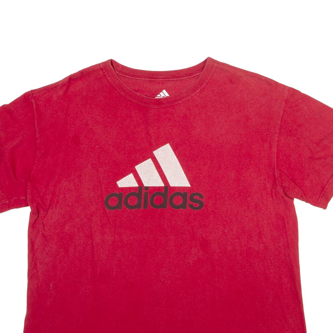 ADIDAS Mens T-Shirt Red M