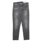 DIESEL Womens Slim Grey Denim Jeans Zip W27 L24 Classic Comfortable Stylish