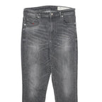 DIESEL Womens Slim Grey Denim Jeans Zip W27 L24 Classic Comfortable Stylish