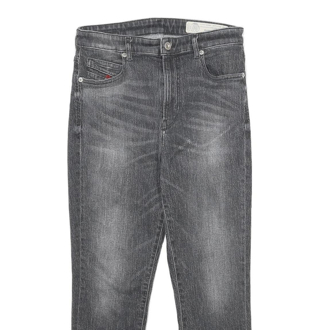 DIESEL Womens Slim Grey Denim Jeans Zip W27 L24 Classic Comfortable Stylish