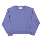 CHAMPION Mens Blue Crew Neck M Cotton Blend Pullover Sweatshirt Classic Logo