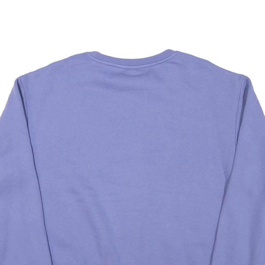 CHAMPION Mens Blue Crew Neck M Cotton Blend Pullover Sweatshirt Classic Logo