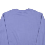 CHAMPION Mens Blue Crew Neck M Cotton Blend Pullover Sweatshirt Classic Logo