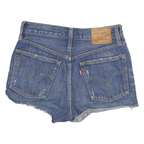 LEVI'S Womens Denim Blue Cut-Off Shorts M W28 Distressed Casual Summer