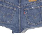 LEVI'S Womens Denim Blue Cut-Off Shorts M W28 Distressed Casual Summer